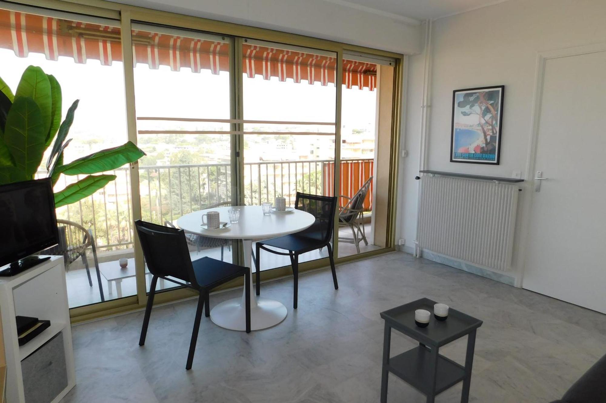 Charming T2 Eden Park With Swimming Pool Private Parking Apartment Juan-les-Pins Luaran gambar